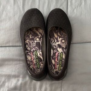 Skechers Women's Charcoal Slip-On Flats